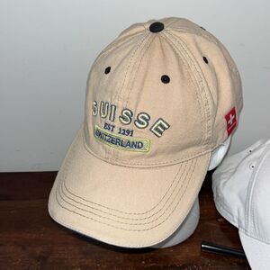 Suisse Swiss Switzerland Sewn Flag Europe Baseball Golf Cap Hat Travel